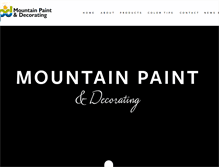 Tablet Screenshot of mountainpaintasheville.com